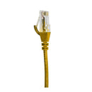Cat 6 Rj45 Rj45 Ultra Thin Lszh Network Cables Yellow