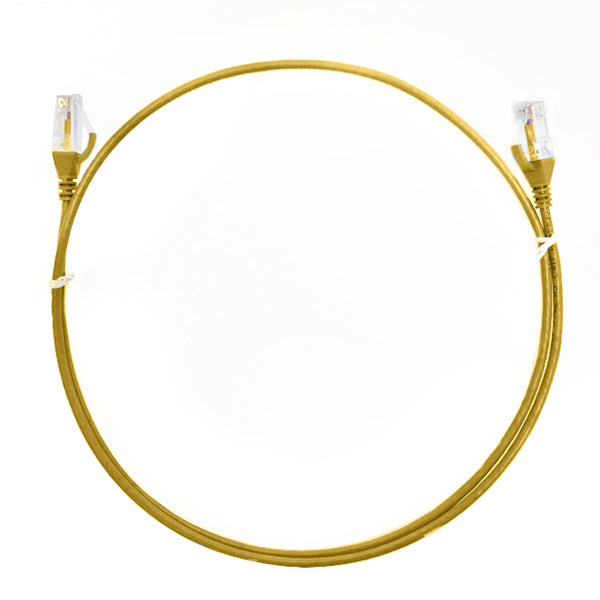 Cat 6 Rj45 Rj45 Ultra Thin Lszh Network Cables Yellow