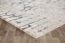 Capri Abigail Bone And Grey Modern Rug
