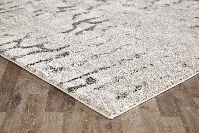 Capri Abigail Bone And Grey Modern Rug