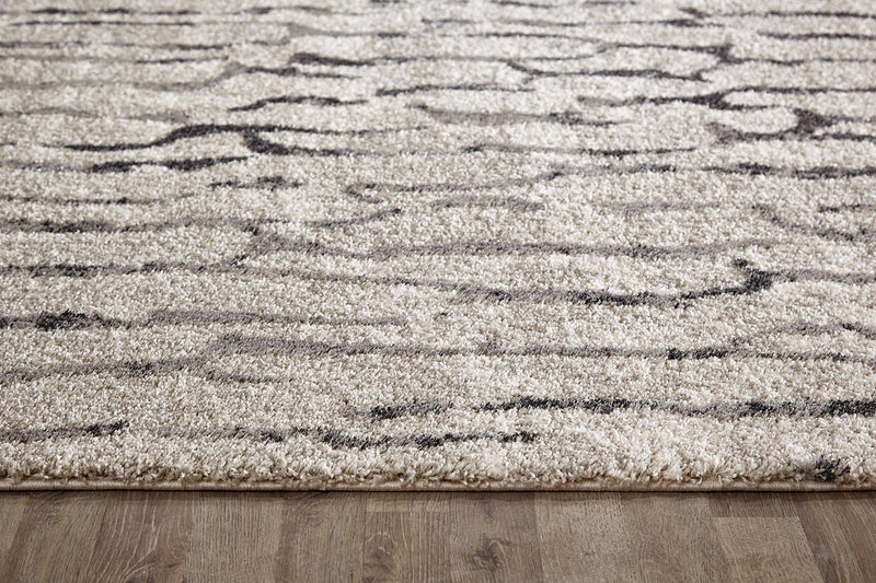 Capri Abigail Bone And Grey Modern Rug