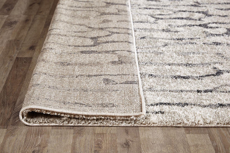 Capri Abigail Bone And Grey Modern Rug