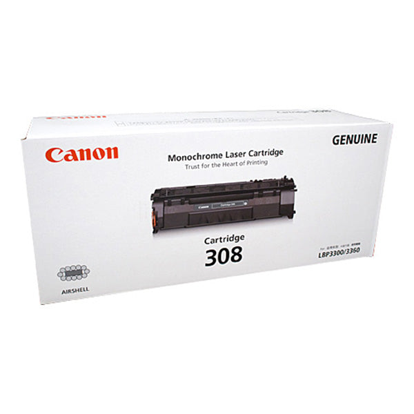 Canon CART308 Black Toner Monochrome Laser Cartridge