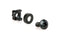 Serveredge Heavy Duty M6 Cage Nuts Washer Screw Set Pack Of 50 Black