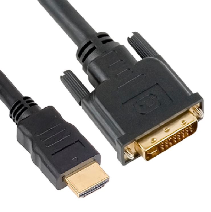 HDMI to DVI-D Adapter Converter Cable - Male to Male 30AWG