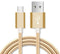 Micro USB Data Sync Charger Cable Cord - Gold