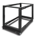 Serveredge 12RU fully assembled 4 post Adjustable Depth Server rack With Castors