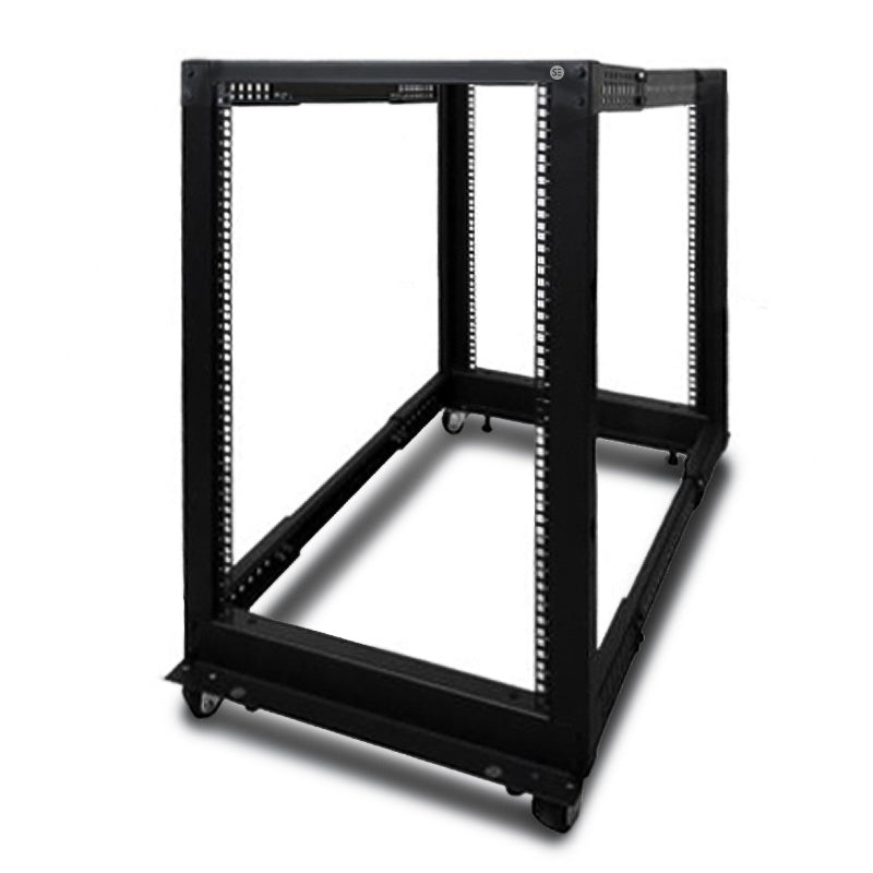 Serveredge 18RU fully assembled 4 post Adjustable Server rack With Castors