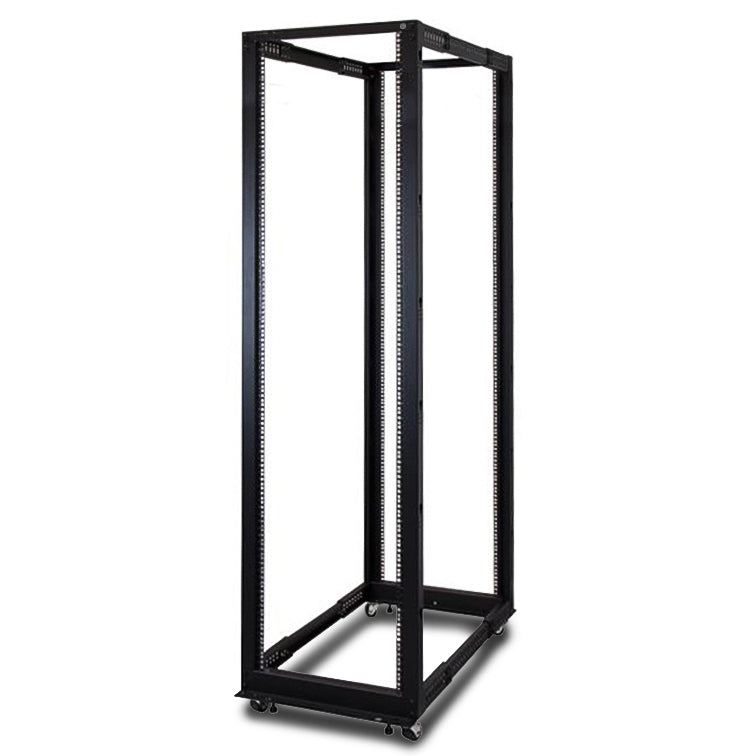 Serveredge 45RU 4 post Adjustable Server rack With Castors - Rack Comes Flat Pack
