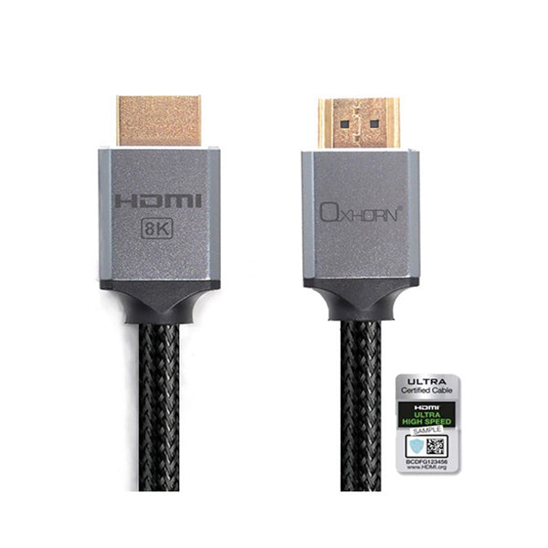 Oxhorn Hdmi2 3D Ultra Ethernet Aluminum Header Cable 3M Male To Male