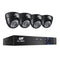 Cctv Security Camera Home System Dvr 1080P 4 Dome