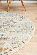 Century Round Adaghan Silver Rug
