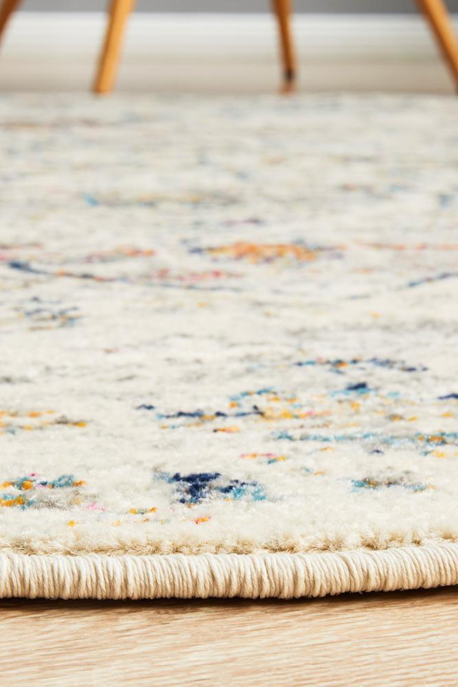 Century Round Adaghan Silver Rug