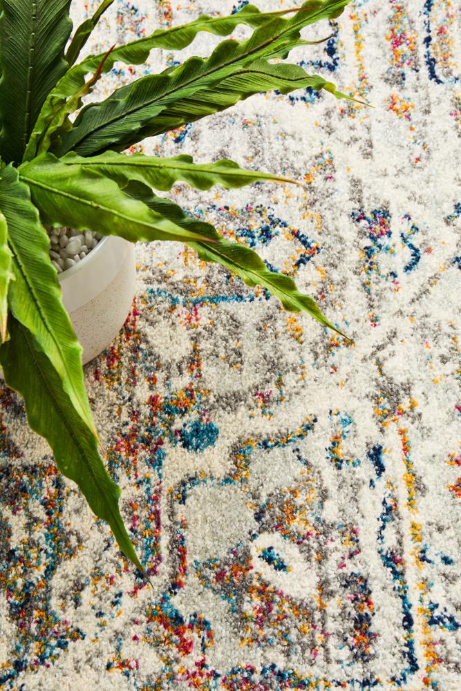 Century Round Adaghan Silver Rug