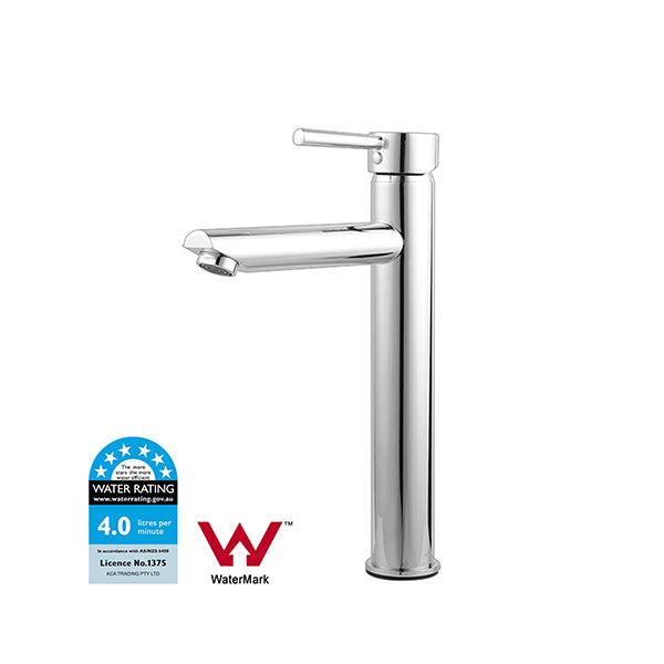 Euro Round Chrome Tall Basin Mixer