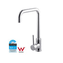 Round Chrome 360 Degree Swivel Kitchen Sink Mixer Tap Goose Neck Spout