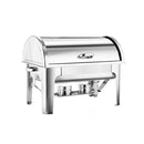 Soga Stainless Steel Roll Top Chafing Dish Dual Trays Food Warmer