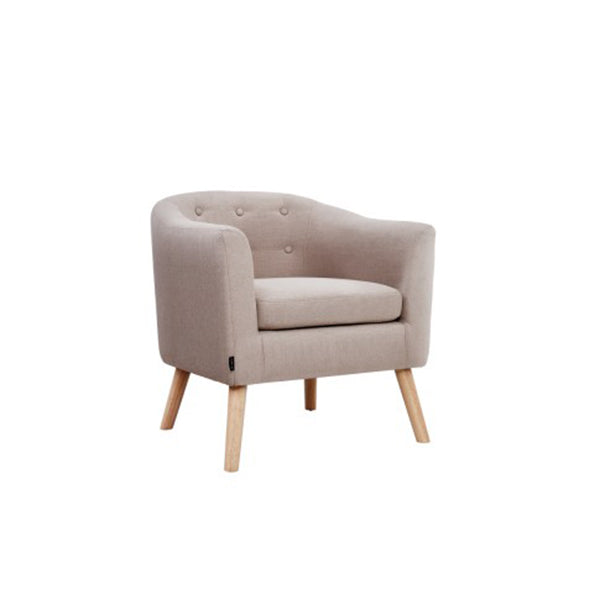 Artiss Adora Armchair Tub Chair Single Accent Fabric Beige