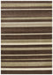 City Stylish Stripe Brown Beige Rug
