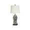 Classic Antique Cut Lamp With Harp Shade