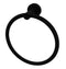 Classic Towel Bar Ring - Electroplated Matte Black Finish