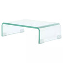 Clear Glass TV Stand Monitor Riser 40x25x11cm