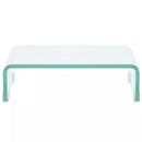 Clear Glass TV Stand Monitor Riser 40x25x11cm