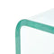 Clear Glass TV Stand Monitor Riser 100x30x13cm