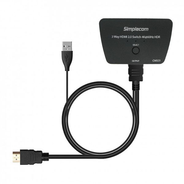 Simplecom CM323 3 Way HDMI2.0 3 4K Switch