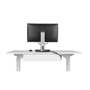 Brateck Under Desk Cable Tray Organizer White