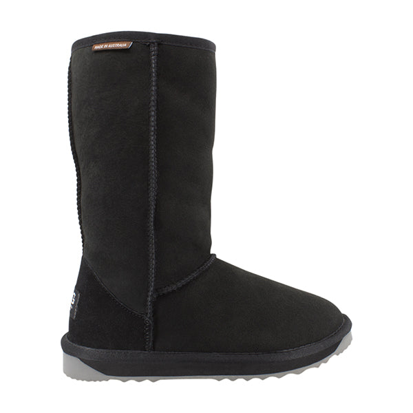 Platinum Sheepskin Water Resistant Tall Classic Boots Black
