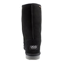Platinum Sheepskin Water Resistant Tall Classic Boots Black