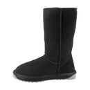 Platinum Sheepskin Water Resistant Tall Classic Boots Black