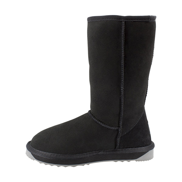 Platinum Sheepskin Water Resistant Tall Classic Boots Black