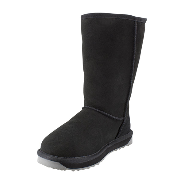 Platinum Sheepskin Water Resistant Tall Classic Boots Black