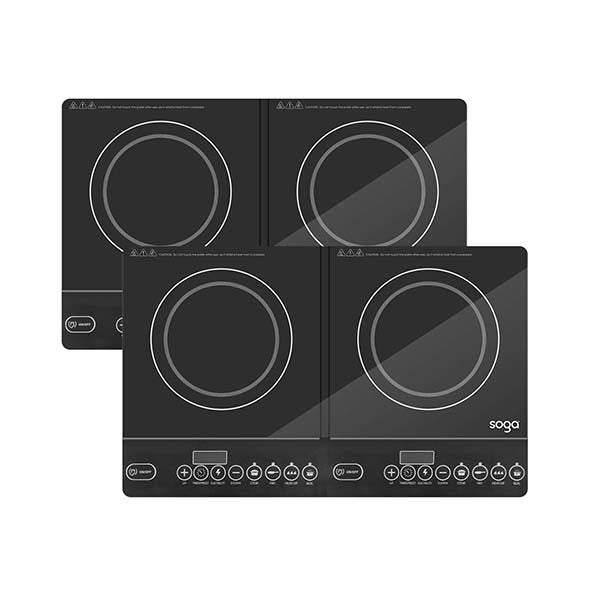 Soga 2X Cooktop Portable Induction Double Duo Hot Plate Burners