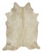 Exquisite Natural Cow Hide Champagne Rug