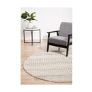 Granite Harper Silver Round Rug