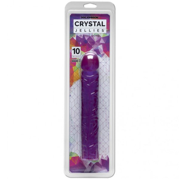 Crystal Jellies 10in Classic Dong Purple