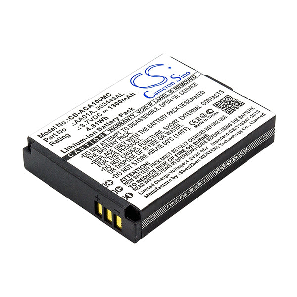 Cameron Sino Aca100Mc Battery Replacement For Activeon Camera