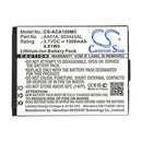 Cameron Sino Aca100Mc Battery Replacement For Activeon Camera