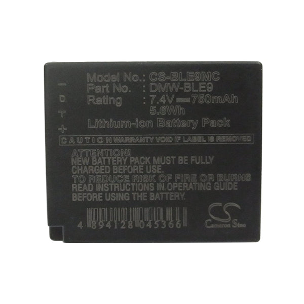 Cameron Sino Ble9Mc Battery Replacement For Panasonic Camera