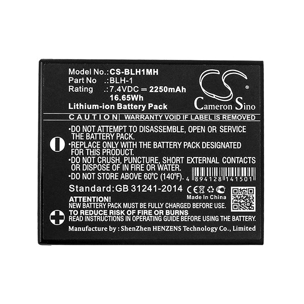 Cameron Sino Blh1Mh Battery Replacement For Olympus Camera