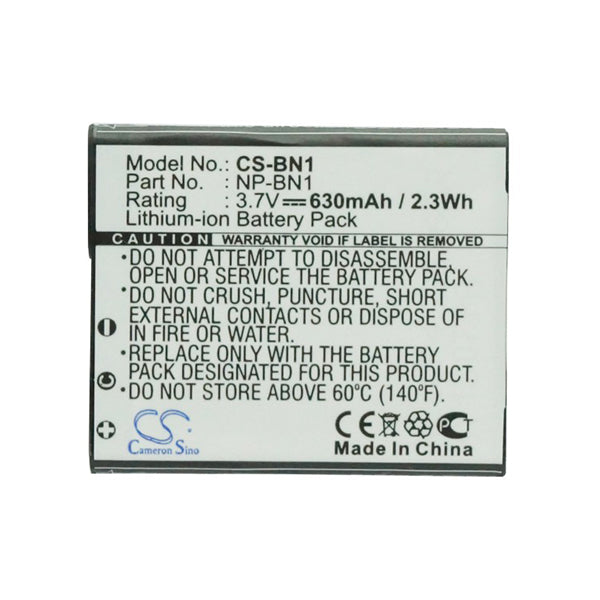 Cameron Sino Bn1 Battery Replacement For Sony Camera