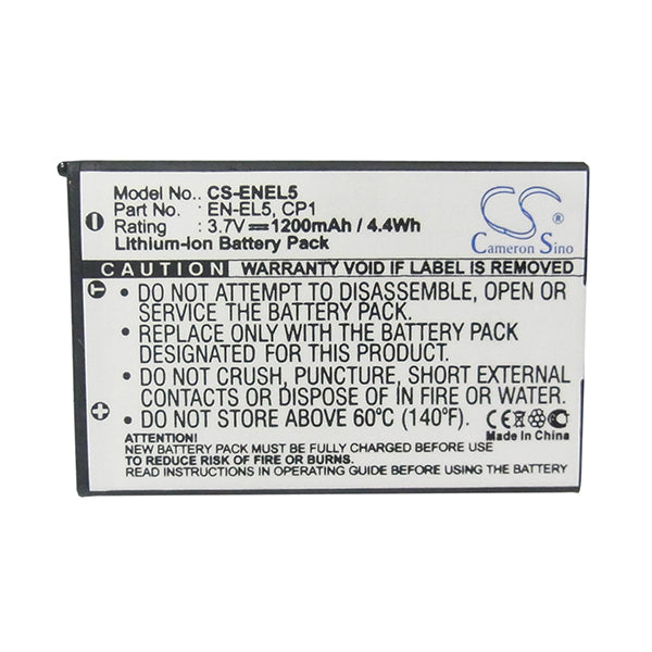 Cameron Sino Enel5 Battery Replacement For Nikon Camera