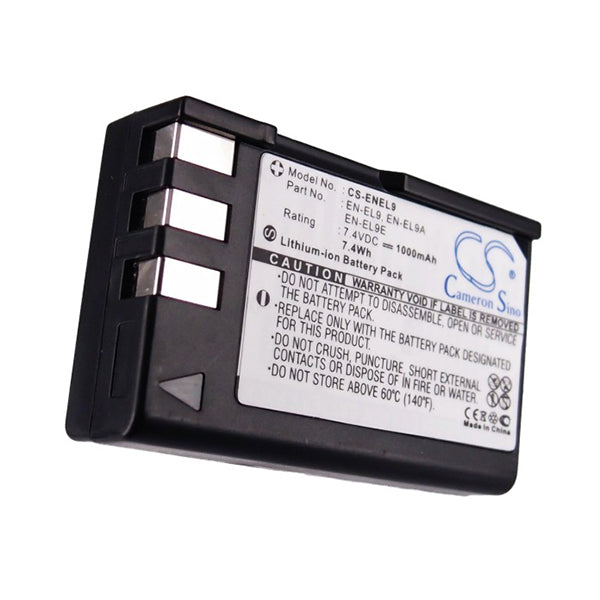 Cameron Sino Enel9 Battery Replacement For Nikon Camera