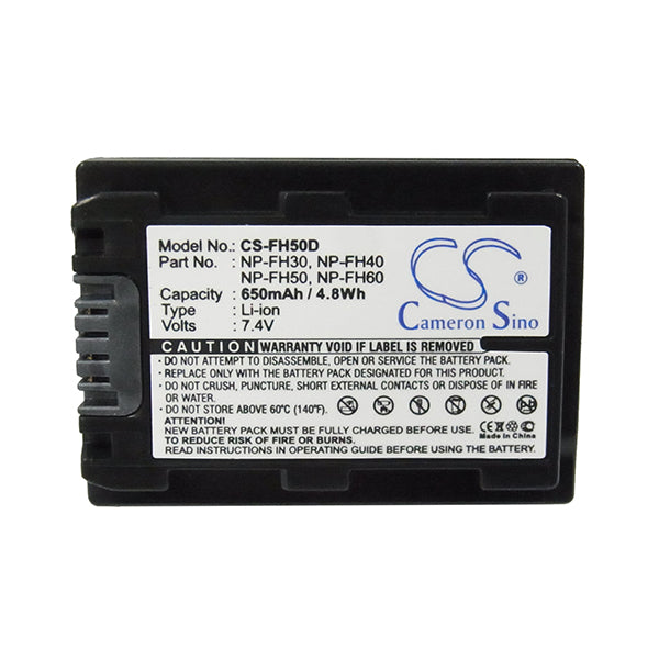 Cameron Sino Fh50D Battery Replacement For Sony Camera