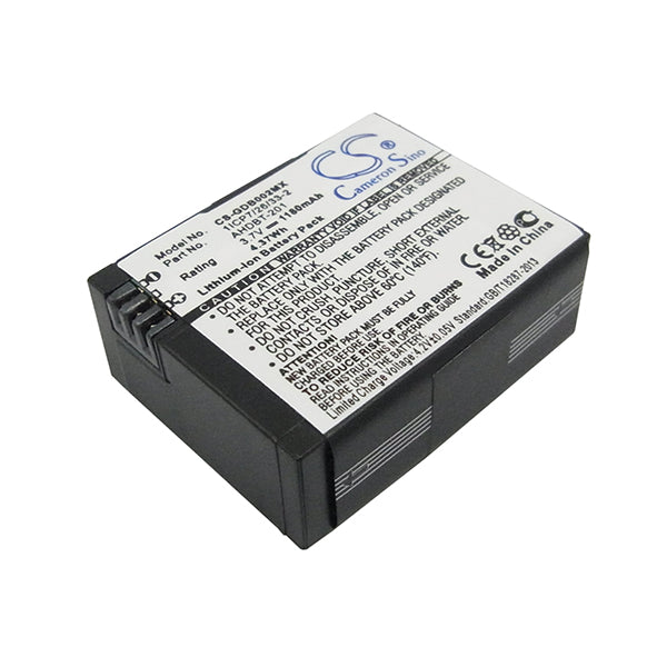 Cameron Sino Gdb002Mx Battery Replacement For Gopro Camera