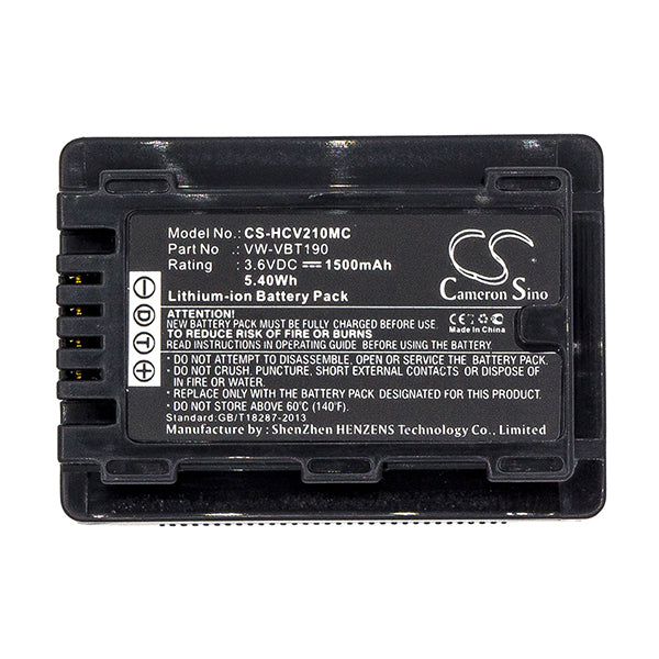 Cameron Sino Hcv210Mc Battery Replacement For Panasonic Camera