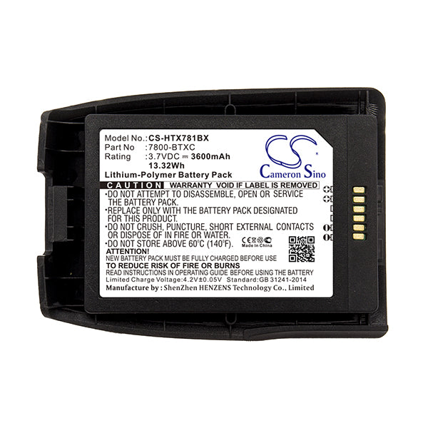 Cameron Sino Htx781Bx Battery Replacement For Dolphin Barcode Scanner